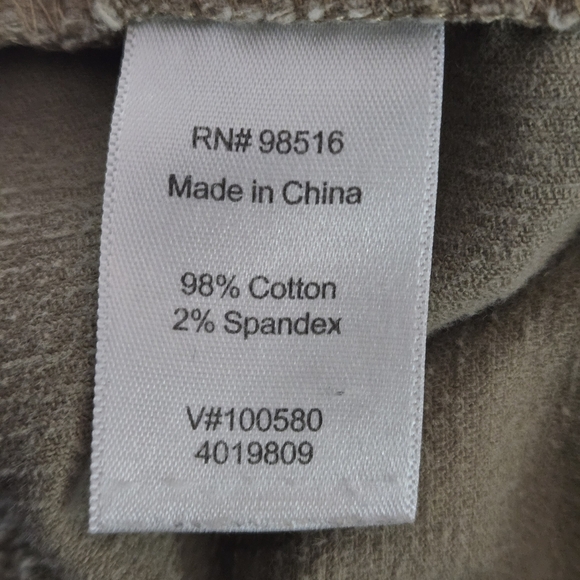 Coldwater Creek Women's 14 Tan Pinwale Corduroy Straight Leg Pants - Picture 9 of 16